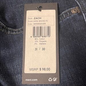 Mavi Zach Dark Brooklyn Denim